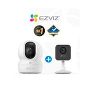 Set de cámaras inteligentes para interiores Ezviz CP1 Pro + H1C de 1080p