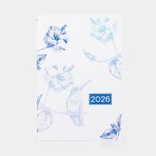 Agenda diaria práctica colibrí y flores 2026