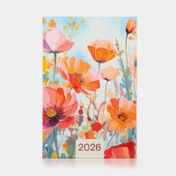 Agenda diaria práctica floral 2026