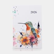 Agenda diaria práctica colibrí 2026