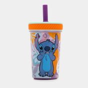 Vaso de 370ml antivuelco con pitillo Stitch aloha