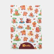 Cuaderno 85 cuadriculado cosido 7 materias de 232 hojas capibara
