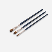 Set de pinceles planos x3 piezas