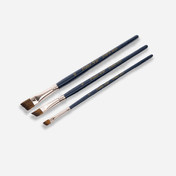 Set de pinceles planos x3 piezas