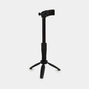Trípode de 110 cm para celular con 4 secciones, negro