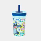 Vaso pitillo de 420ml Stitch