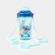 Botella de 465ml con pitillo Stitch