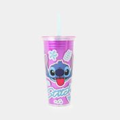 Vaso de 685ml con pitillo Stitch