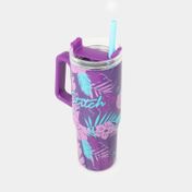 Termo de 940ml acero inoxidable con pitillo Stitch