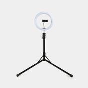 Aro de luz de led 10" RGB con soporte para celular y trípode retráctil