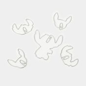 Clip metálico Stitch x5 piezas