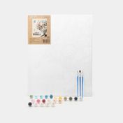 Kit de pintura por números gato y mariposas