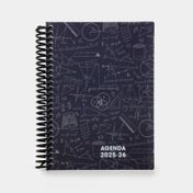 Agenda semanal Maths azul oscuro 2025-2026