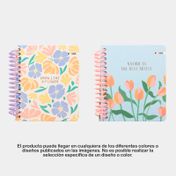 Cuaderno mini rayas argollado de 96 hojas Garden (surtido)