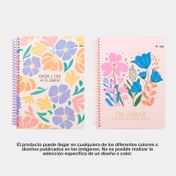 Cuaderno 105 rayas argollado de 96 hojas Garden (surtido)
