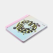 Cuaderno 85 rayas argollado de 96 hojas Girl PWR iridiscente (surtido)