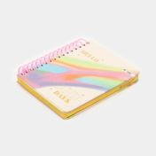 Cuaderno mini rayas argollado de 96 hojas pastel (surtido)