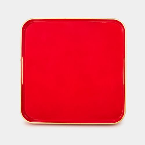 Bandeja navideña roja de 4 x 33.8 cm