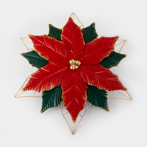 Adorno de 45.5 cm poinsettia