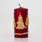 Vela de 14.5 cm arboles navideños