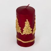 Vela de 14.5 cm arboles navideños