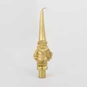 Vela de 21 cm santa dorado