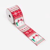 Cinta poliéster de 6.5 cm x 9 m navideño