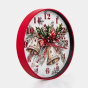 Reloj navideño de 30 cm campanas