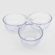 Recipiente para pasabocas de 3 divisiones