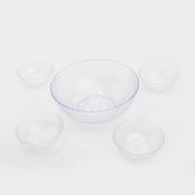 Set de bowl en acrílico rombos x5 piezas