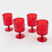 Set de copas en acrílico 340ml x4 unidades