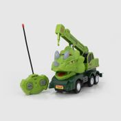 Grúa triceratops con control, luz y sonido