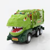 Camión T-Rex con control, sonido y dinosaurios