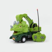 Excavadora triceratops con control, luz y sonido