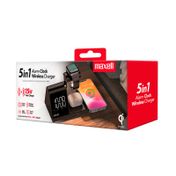 Cargador inalámbrico de 15 W con reloj despertador 5 en 1