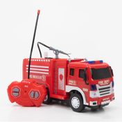 Carro de bomberos con control remoto, lanzador de agua, luz y sonido