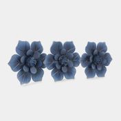 Set de adornos de pared flor x 3 unidades