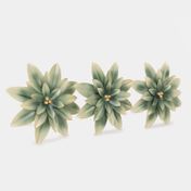 Set de adornos de pared flor x 3 unidades