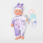 Bebé de 35.5 cm con pijama y accesorios