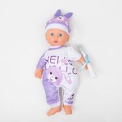 Bebé de 35.5 cm con pijama y accesorios