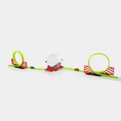 Pista de carros x24 piezas 1 giro con 2 vehículo y esfera