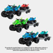 Set de cuatrimoto de fricción x2 piezas (surtido)