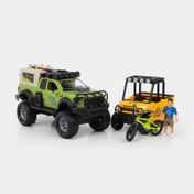 Camioneta de camping con luz y sonido, verde