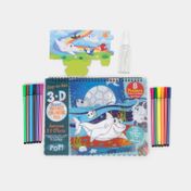 Kit para colorear mundo submarino x 16 piezas