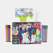 Kit para colorear mundo animal x 16 piezas