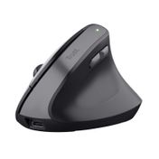 Mouse vertical inalámbrico Trust, negro