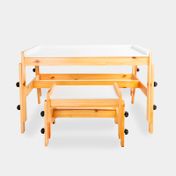 Mesa graduable de 3 niveles con silla