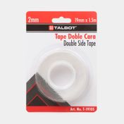 Cinta doble faz de 19mm x 1.5 metros transparente