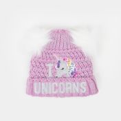 Gorro de 20 cm unicornio con pom pom