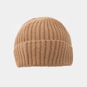 Gorro de 24 cm rayas café